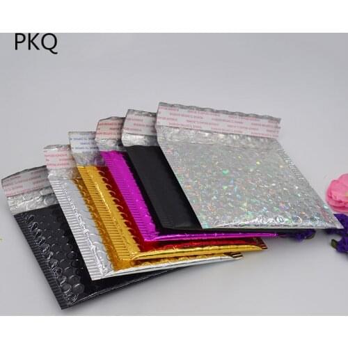 15x13cm Small CD/CVD Packaging Shipping Bubble Mailers gold paper Padded Envelopes Gift Bag Bubble Mailing Envelope Bag