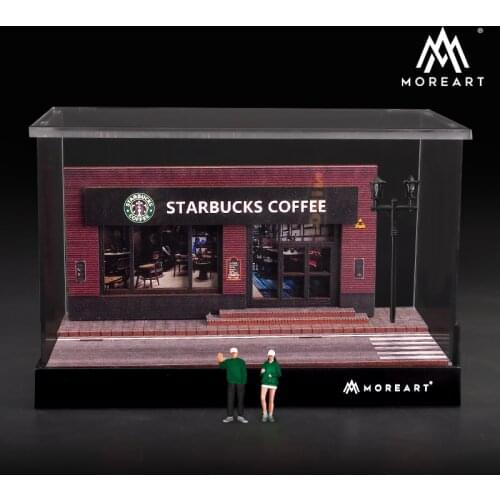 MoreArt 1:64 Starbucks Store Doll Scene Assembly Model