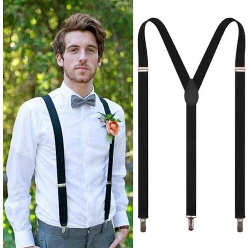 Men and adult women braces 1.5cm 2.5 cm wide slip-proof suspenders