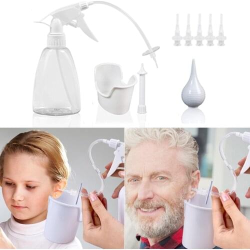 300 ml Ear Cleaning Irrigation Kit Ear Wax Removal Tool Water Washing Syringe Squeeze Bulb Ear Cleaner For Adults Kids Earwax