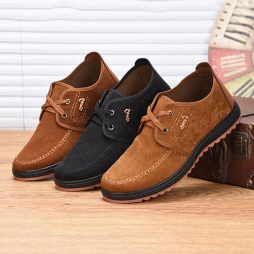 2020 New Men Suede Leather Loafers Driving Shoes Moccasins Fashion Mens Casual Shoes Flat Breathable Lazy Flats