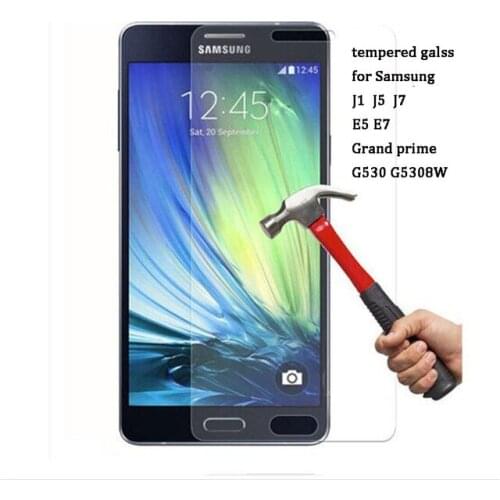 Wholesale 1000pcs/lot 2.5D Tempered Glass Screen Protector for Samsung Galaxy J1 J5 J7 2016 E5 E7 Grand Prime G5308W