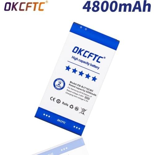 OKCFTC Original Battery EB-BJ710CBC EB-BJ710CBE For Samsung GALAXY J7 2016 J7 2016 SM-J7109 J7108 J710F J710K J710H 5200mAh