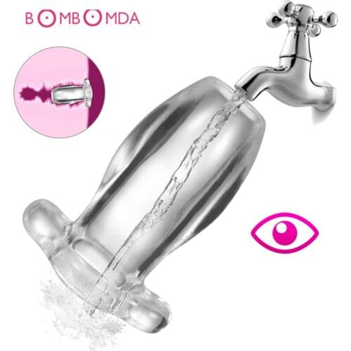 Hollow Butt Anal Plug Enema Plug Vagina Enemator Prostate Anal Cleaner Sex Toys for Men Woman Erotic Toys for Adults Sex Shop