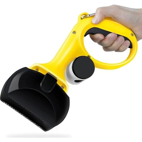 Portable Dog Poop Scooper High Strength Ergonomic Pet Pooper Scooper Great For Grass/Dirt/Gravel/Lawns Waste Pick Up