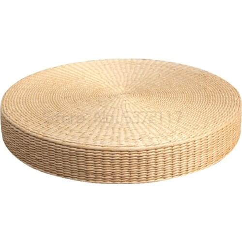 Straw tatami mat meditation and Buddha worship mat thickened meditation mat rattan woven Pu mat Pu Cao FUTON