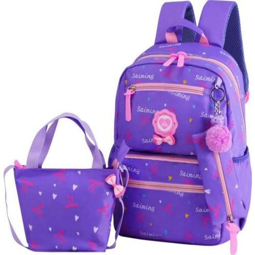High Capacity 3pcs/Set Child School Bags Teenager Girls Printing travel Backpacks kids Orthopedic Backpack Rucksack schoolbags