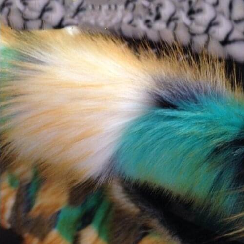 High-grade Jacquard fox fur,3-4cm pile colorful felt cloth,Plush carpet mats fabric,DIY handmade faux fur fabric,160cm*45cm/pcs