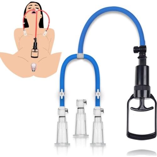 3style Female Masturbator Sucking Massager Vacuum Pump Nipples Enlarger Stimulation Clitoris Enhancement Sex Toys For Women