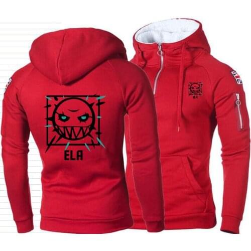 2021 Game Ela Rainbow Six Siege Boy Half Zipper Hoodies Video Gaming Mens Streetwear Games UK Flag Fashion Hoodie Jacket M-XXXL