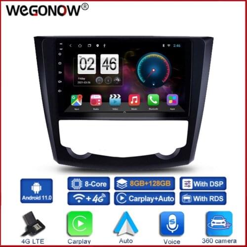 360 Panoramic Camera CanBus 6GB+128GB Android 10.0 Car DVD Player GPS WIFI Bluetooth RDS Radio For Renault Kadjar 2015 2016 2017