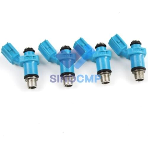 4PCS Fuel Injectors For 40-50-60 HP 4 Stroke 6C5-13761-00-00 OE