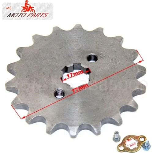 428 18 Tooth 17mm ID Front Engine Sprocket for Stomp YCF Upower Dirt Pit Bike ATV Quad Go Kart Moped Buggy Scooter Motorcycle
