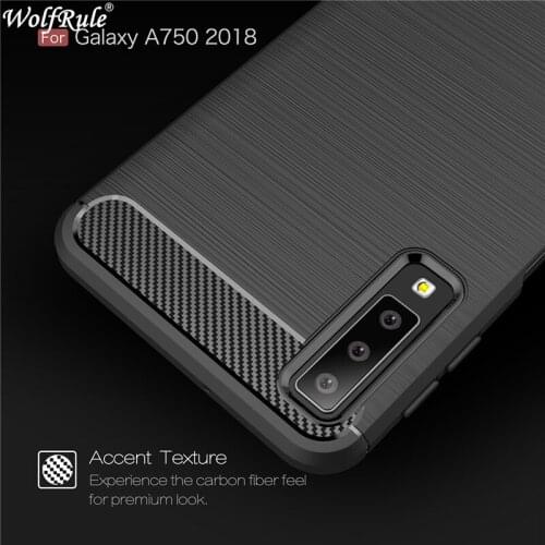 For Samsung Galaxy A7 2018 Case Capa Full Protective Rugged Carbon Fiber Case For Samsung A7 2018 Cover For Samsung A750 A750F