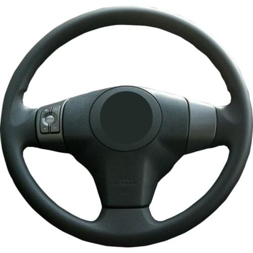 Car Steering Wheel Cover For Toyota Yaris Vios RAV4 2006-2009 ScionXB 2008 Customize Steering Wrap Microfiber Leather Hand Sewin