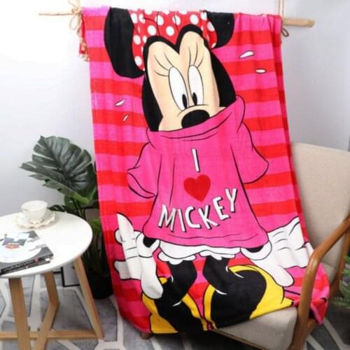 Disney Flannel Frozen Elsa Anna Princess Blanket Boy Girl Newborn Baby Child Purple Cloud Blanket 120x150cm