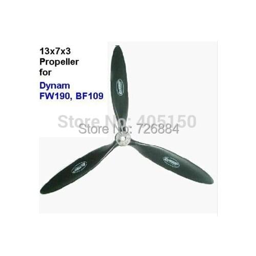 Dynam 13*7*3 propeller for rc airplane Dynam FW190, BF109 and F6F