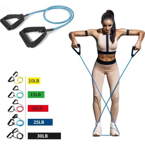 5 Levels Fitness Resistance Bands Yoga Gym Equipment Elastic Bands Pull Rope Fitness Workout Home Excerciser Training