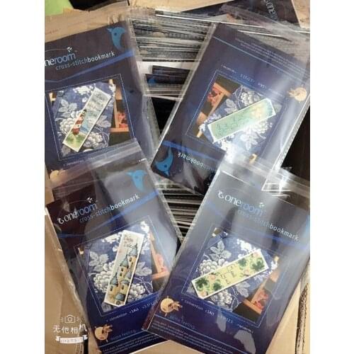 Hh-MM Craft Stich Cross Stitch Bookmark Christmas Plastic Fabric Needlework Embroidery Crafts Counted Cross-Stitching Kit