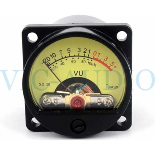 1Piece Taiwan 500VU Panel VU Meter High Precision Audio Level Meter 6-12V Audio Level With Warm BackLight Free Shipping