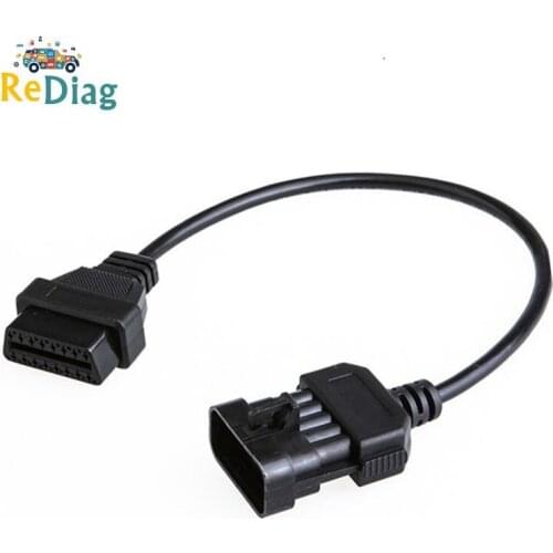 For Opel OBD2 Connector 10Pin To 16Pin 26cm Car Extension Cable Diagnostic tool Cable for Opel 10 PIN OBD/OBD2 Scanner