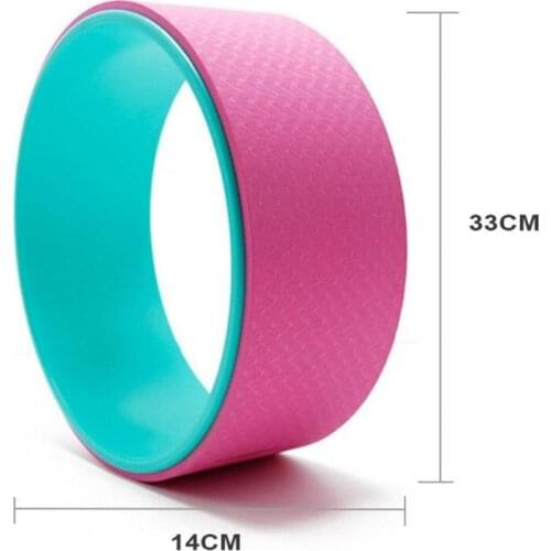 3 Color 33x14cm Yoga Circles Yoga Wheel for Waist Back Shape Training Bodybuilding Tool For Fitness Dance