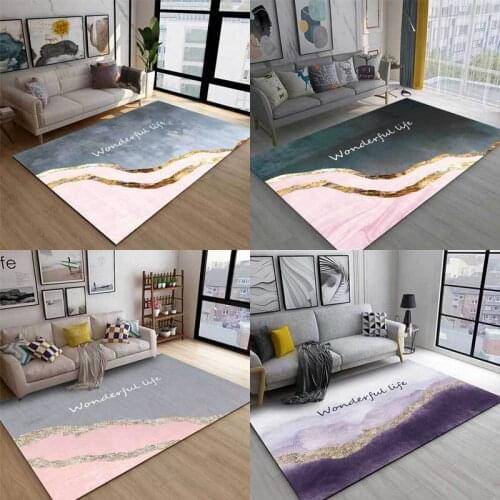 Fashionable Nordic Simple Ins Light Luxury Ink Phnom Penh Kitchen Living Room Bedroom Bedside Carpet Floor Mat