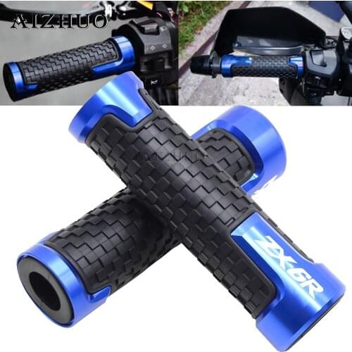 7/8"22mm Motorcycle Accessories Handlebar Grips Handle Bar Hand Bar Motorbike For KAWASAKI ZX6R ZX 6R ZX-6R 2000-2016 2015 2014