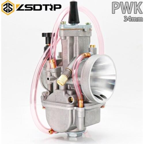 ZSDTRP Motorcycle New PWK 21/24/26/28/30/32/34mm Carburetor With Power Jet Fit On 50cc-250cc Scooter Pit Dirt Bike Off-road