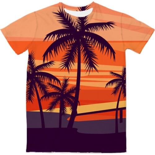 REAL American US SIZE Fun Chill Beach Dayz Custom Made Sublimation Print Mens Clothing Top T-Shirt