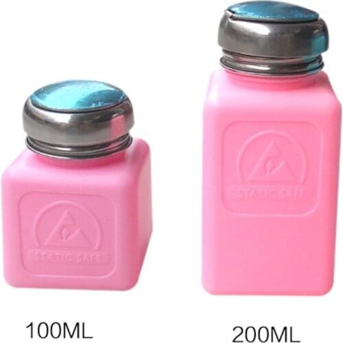 180ml ESD Bottle Alcohol Bottle Storage Cleaner Soldering Paste Flux Press Metal Cap for Phone Tablet PC Repair
