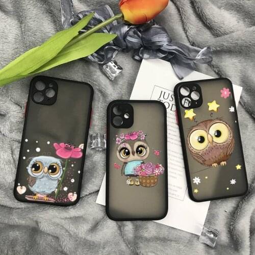 Personalized Funny Cute Owl Phone Clear Case For Iphone 7 8 Plus X Xs Max Xr 11 12 Mini Pro Max TPU Cover