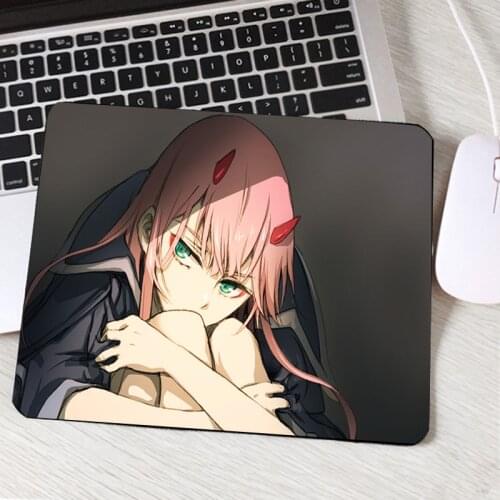 Hot Anime mousepad HD Wallpaper Printed Pc Notebook Darling In The Franxx 02 Computer Mouse Mat Table Mats for Decorate