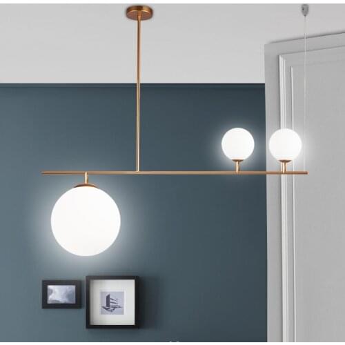 Nordic Glass Ball Chandelier Lighting Modern Chandelier Light For Dinning Room Home Indoor Hanging lights Fixture