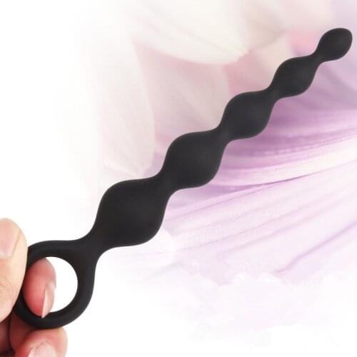 Super Long Silicone Butt Plug Anal Beads Ball Sex Toy For Beginners Men Women Couples Anus Masturbator Erotic Prostate Massager