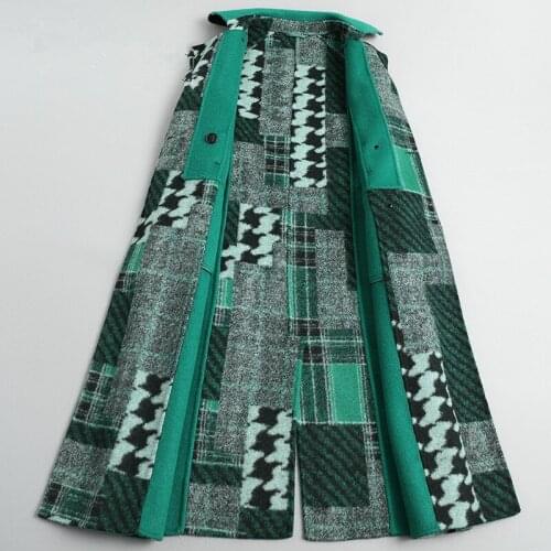 Real Wool Coat 2020 Autumn Winter Jacket Women Double Side Coat Female Korean Long Jacket Manteau Femme ER39-T733