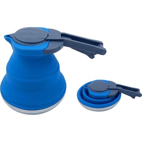 1.5L Portable Folding Kettle Camping Hiking Coffee Pot Outdoor Cooking Camping Boil Water Kettle Outdoor Picnic Travel Kettle