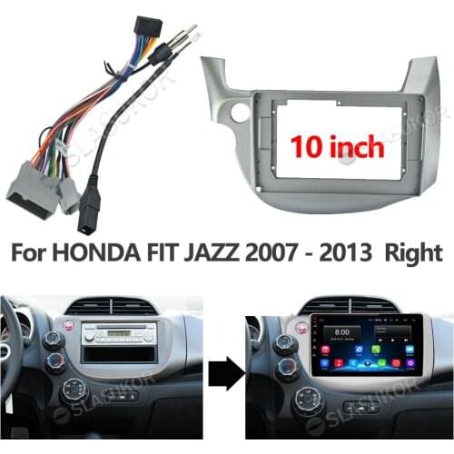 For HONDA FIT JAZZ 2007 2008 2009-2013 Righ Wires Board Control CANBUS Work Stereo Panel Dash Installation DVD Frame 9 Inch 2din