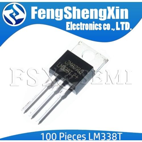 100pcs/lot LM338T TO-220 LM338 Adjustable Regulators