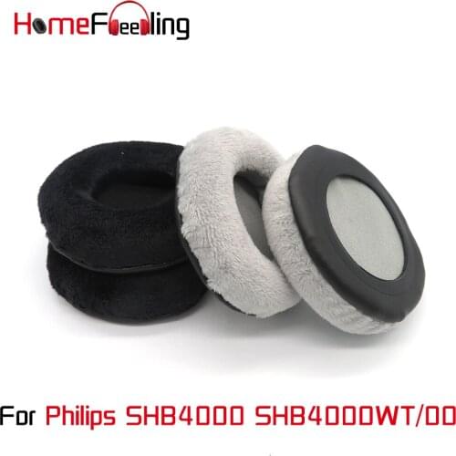 Homefeeling Ear Pads For Philips SHB4000 SHB4000WT/00 Earpads Round Universal Leahter Repalcement Parts Ear Cushions