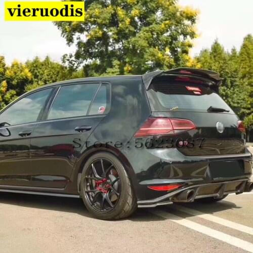 Carbon Fiber CAR REAR WING TRUNK LIP SPOILER FOR Volkswagen GOLF 7 MK7 GTI or R 2014 2015 2016 2017 2018 Aspec Style