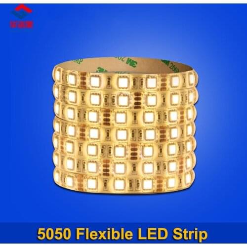 DC12V 5M 300LEDs Flexible LED Strip 5050 SMD RGB Tape LED Lights Waterproof IP65 Red Green Blue Yellow White Pink Purple Orange
