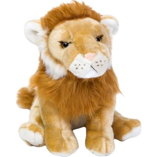 KUY Hot New 1pc Cute Simulation Lion Plush Toys Stuffed Soft Animal The Lion King Dolls for Children Baby Best Birthday Gifts