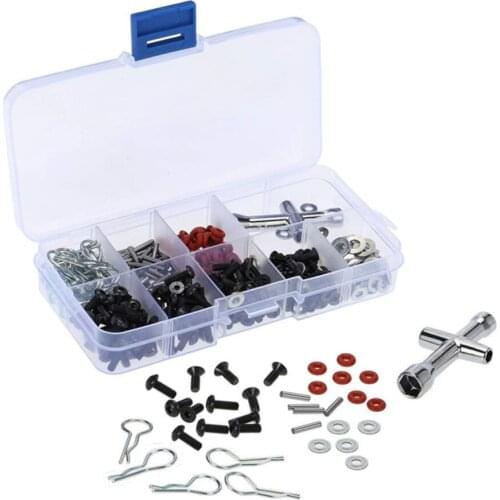 RC Screws Kit Special Repair Tool Hardware Fasteners Box for 1:8 1:10 HSP Redcat Traxxas CC01 Axial SCX10 HPI 1/10 RC Car Truck