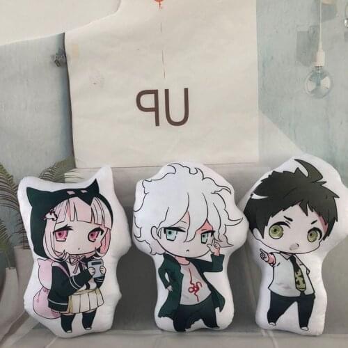 Anime Danganronpa Pillow Kawaii Accessories V3 Soft Plush Pillow Cushion Hugging Body Wedding Dolls Birthday Gift for Children