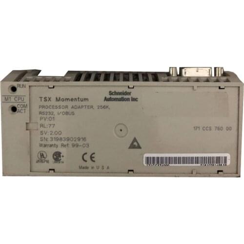 SCHNEIDER 171 CCS 760 00 171CCS76000 TSX MOMENTUM Processor Used In Good Condition