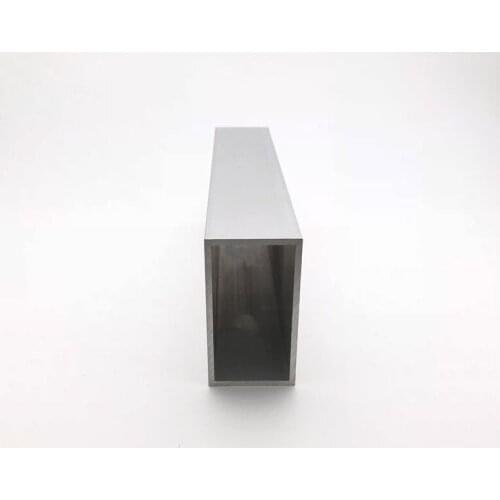 80mm*44mm*3mm square tube aluminum alloy hollow pipe rectangle straight duct vessel 100/200/300/400/500/550mm length