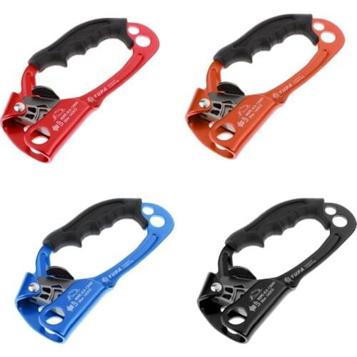 Hand Ascender Rock Climbing Tree Arborist Rappelling Gear Equipment Rope Clamp for 8~13MM Rope 22KN