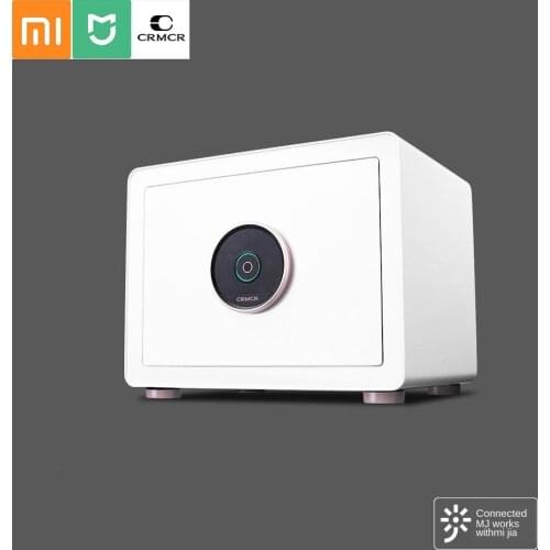 Mijia CRMCR Fingerprint Safe Deposit Box 3D Capacitive Fingerprint Unlock Remote Alarm Home office intelligent control Deposit