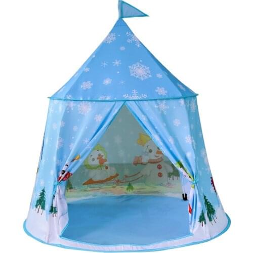 Portable Kids Teepee Tent Princess Castle Baby Indoor Game Playing House Foldable Toys Tent For Kids Gift Ball Pit Mat